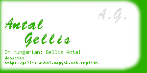 antal gellis business card